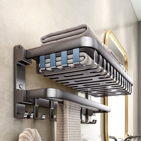 Promo 2x1: Organizador de Baño de Acero Inoxidable con Sistema de Sellado al Vacío + 2 Soportes de REGALO