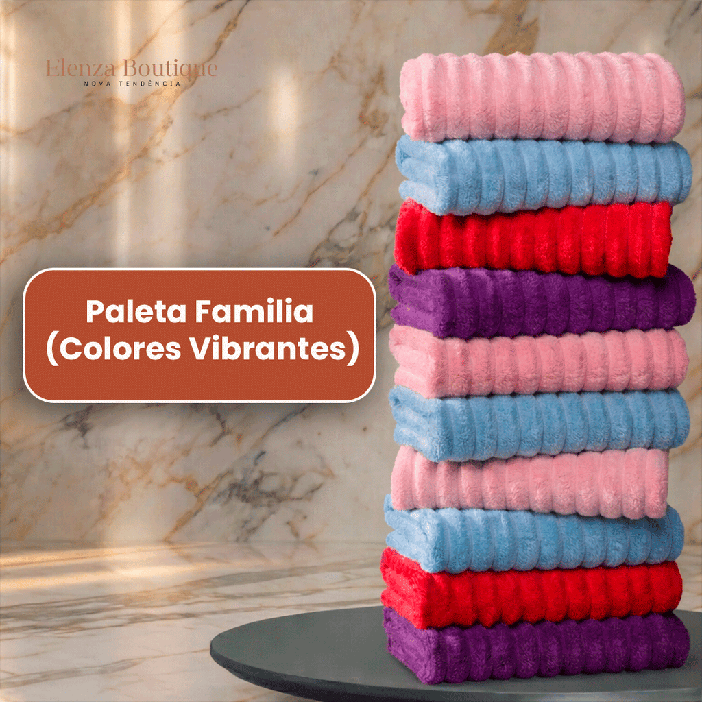 CloudSoft™ – Toalla Premium de Algodón Turco | Kit 10 Baño + 10 Rostro (REGALO)