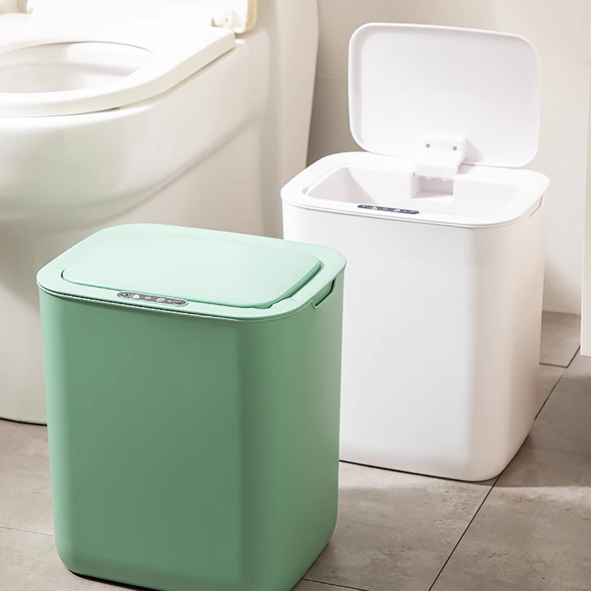 Promo 2x1 | Cesto de Basura Smart Waste™ con Sensor Inteligente y Tapa Antiodor